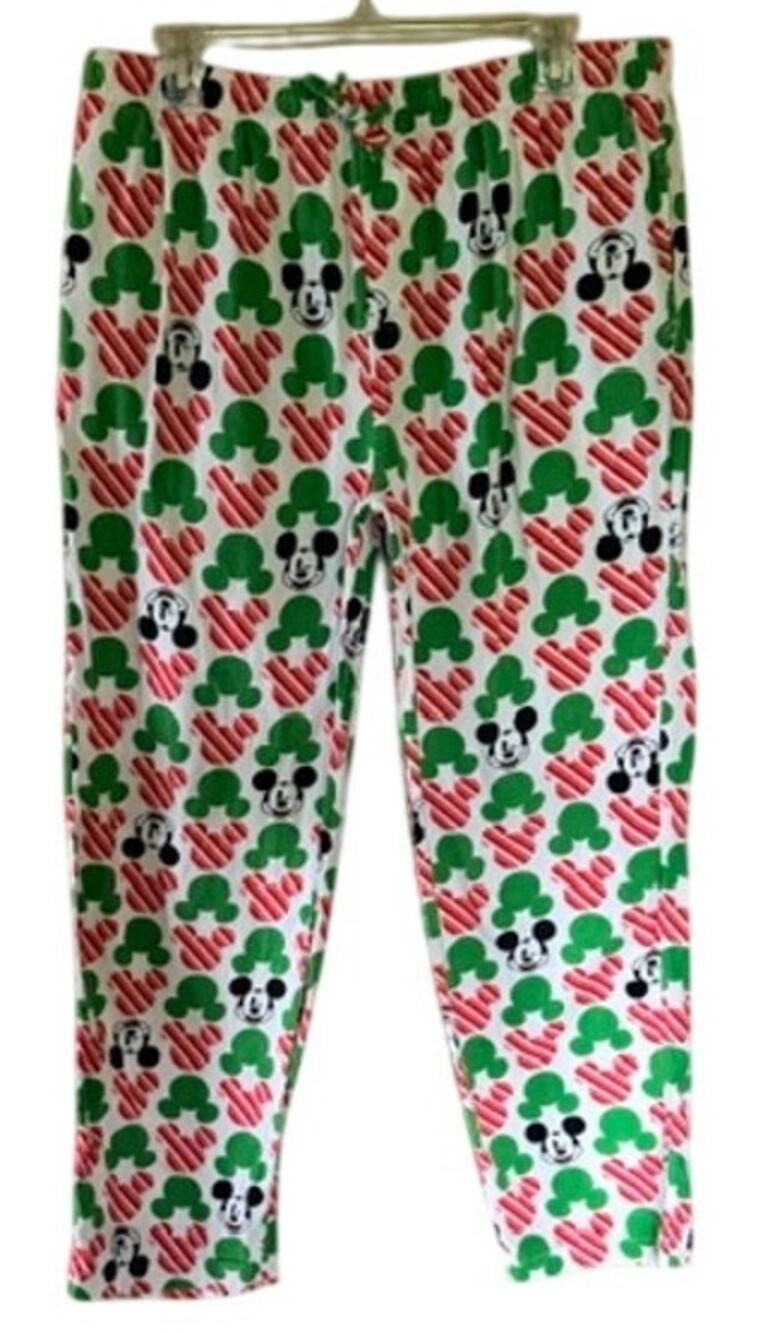 Disney Amazon Essentials Mickey Mouse Holiday Pajama Pants Large Christmas
